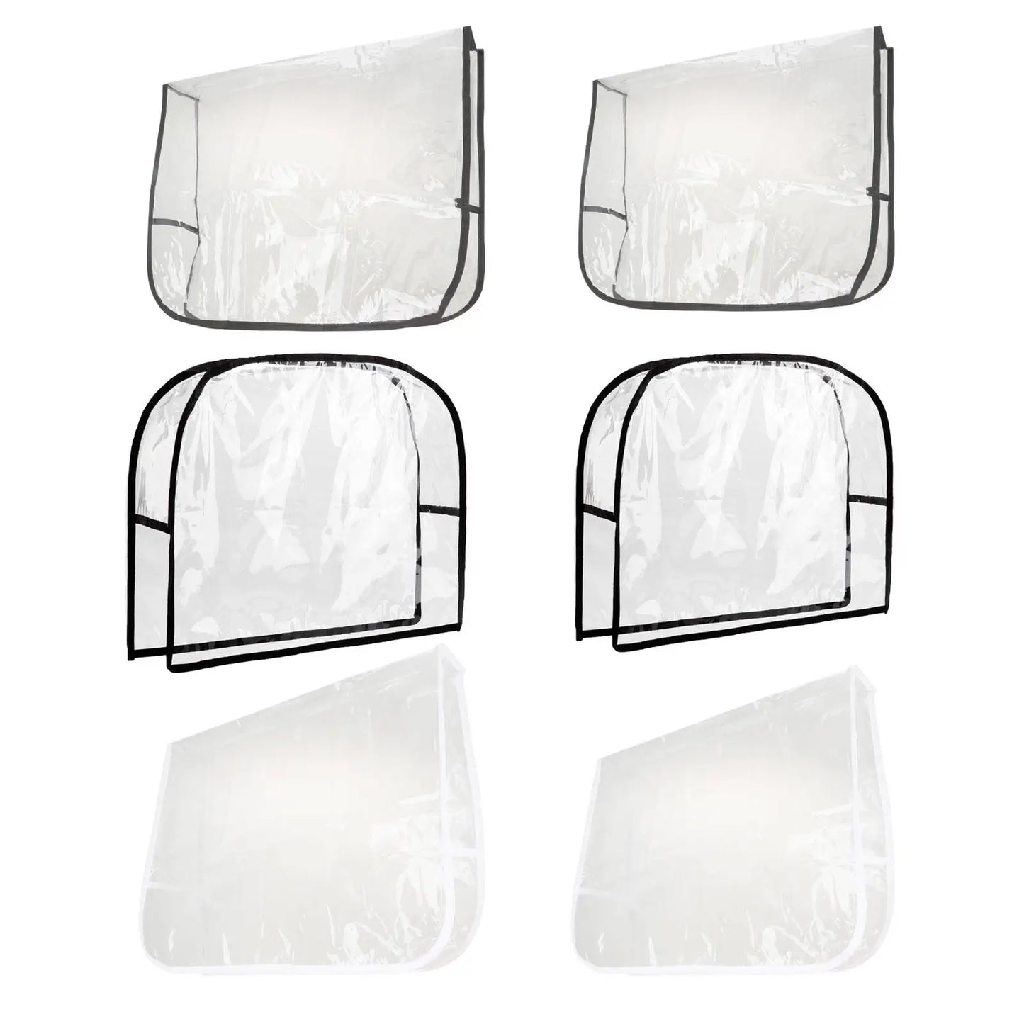 Barbershop Chair PVC Waterproof Transparent Backrest Cover