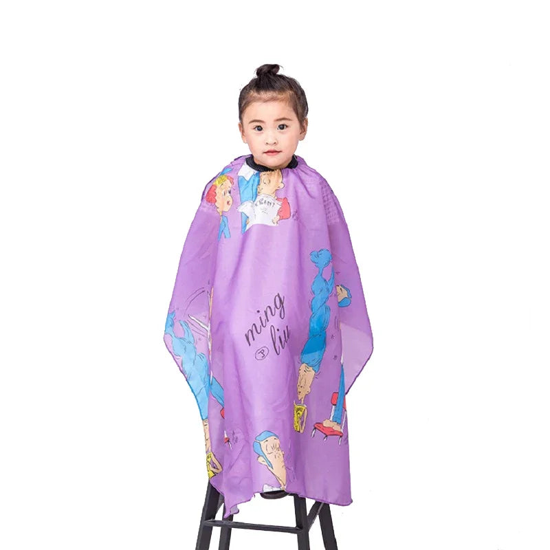 Children’s Waterproof Cartoon designed HairStyling Apron Cape