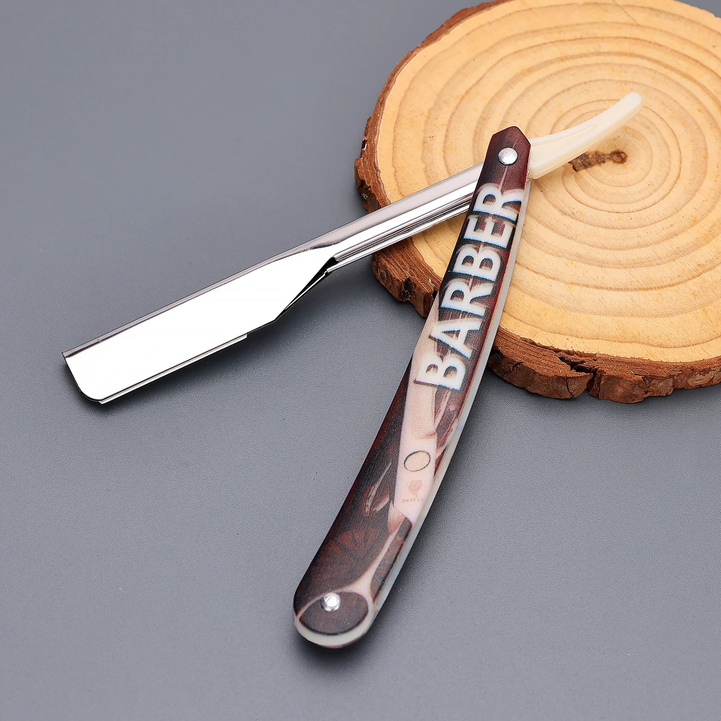 New Salon Manual Straight Edge Rack Folding Razor