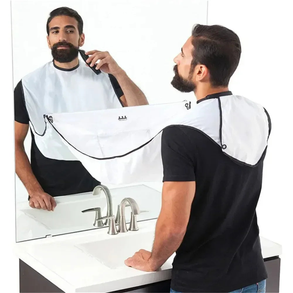 Waterproof Shaving Apron Hair Catcher Men Trimming Cape