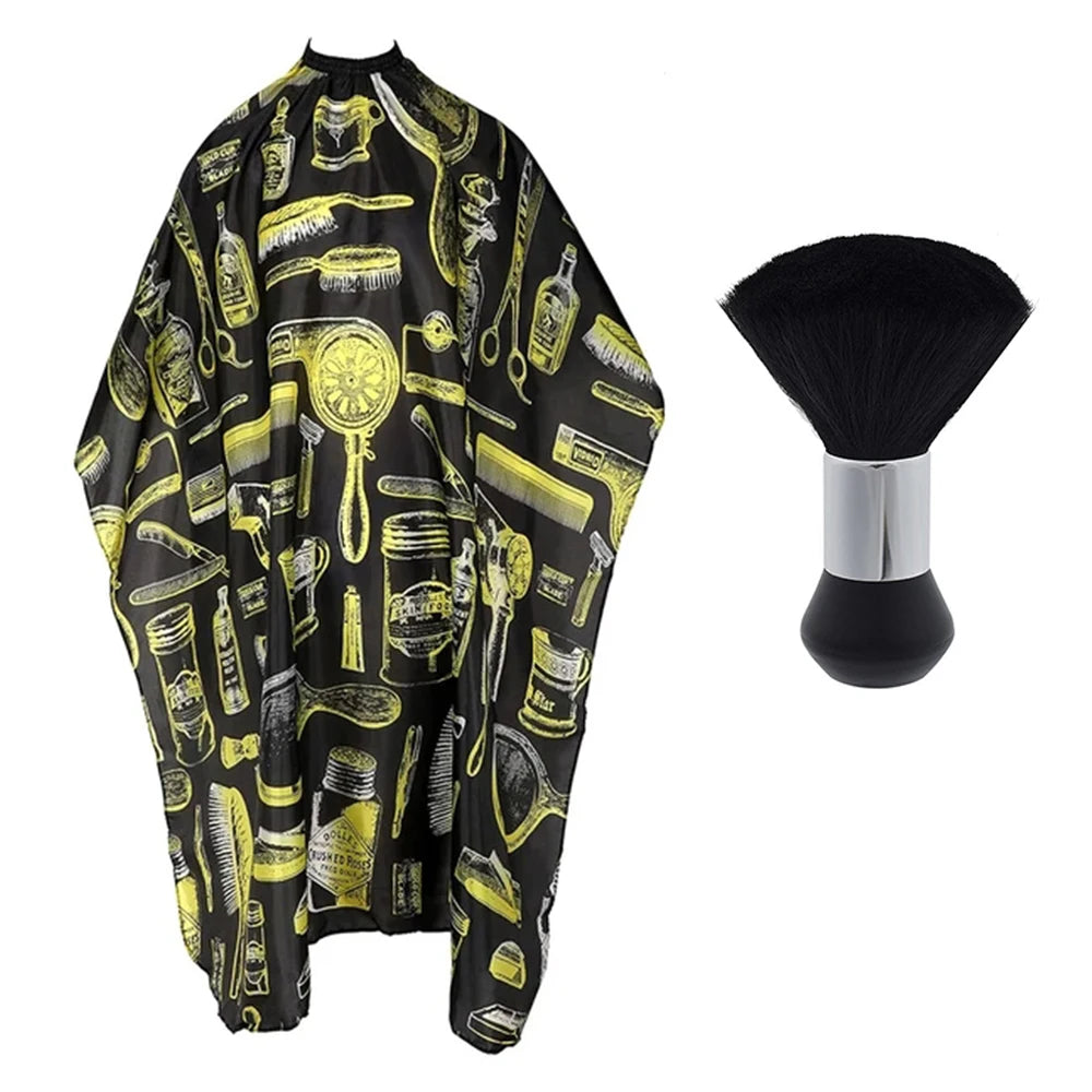 Waterproof Hairdressing Shawl Bib Paper Set Nylon Clothing Hair Isolating Hair Dye kit