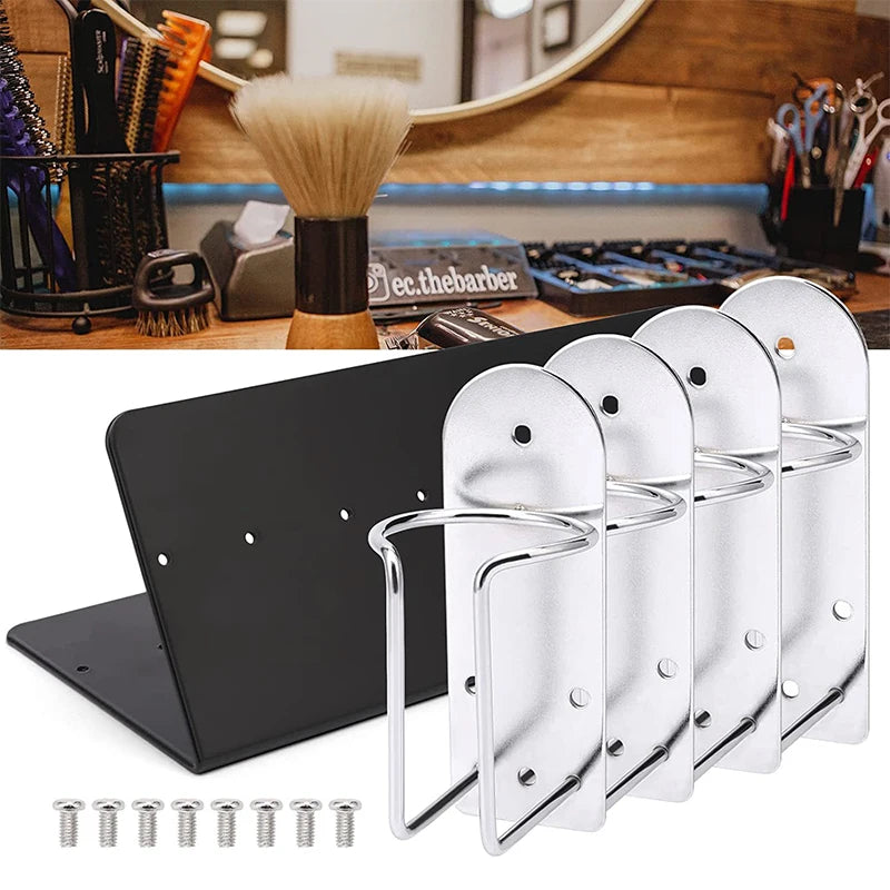 Barbershop Hair Clipper Station Display Rack Organizer