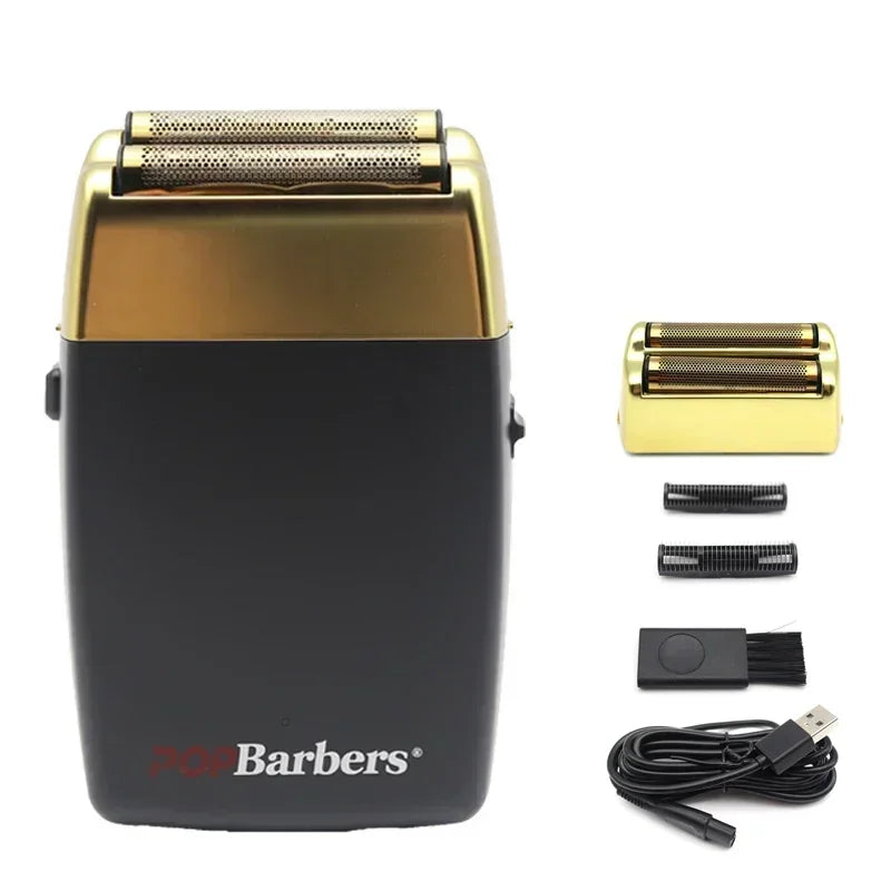 USB 11000 RPM P620 Electric Double Foil Shaver Men's Beard Trimmer
