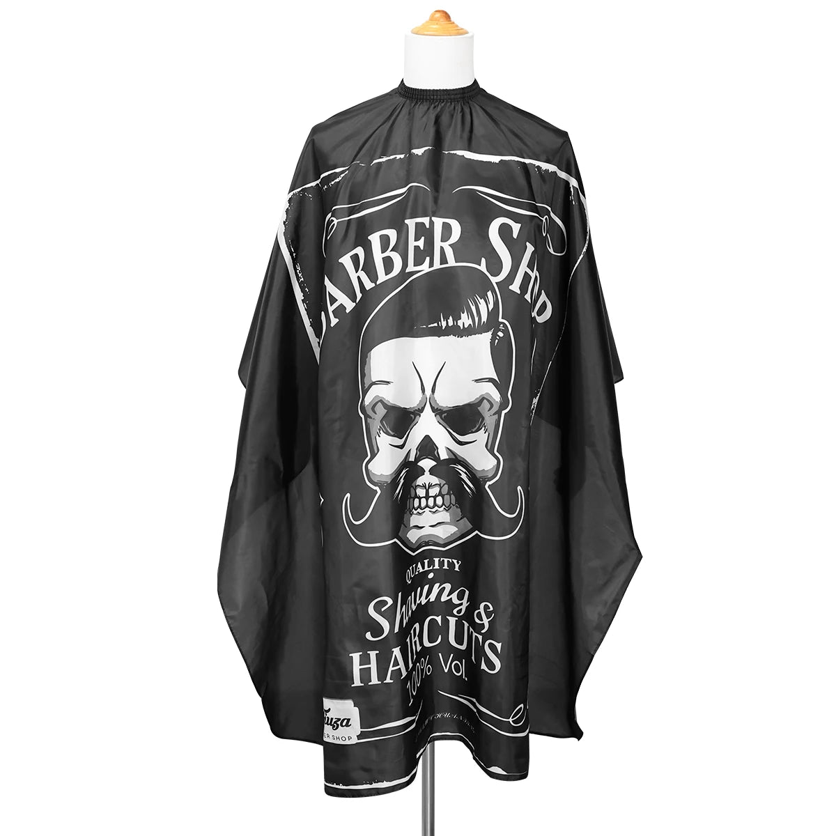 Retro Waterproof Hair Salon Barber Apron Cape w Skull Pattern