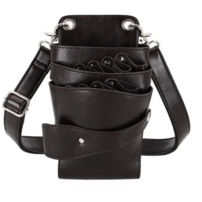 8 Pocket Khaki Hairdressing Holster Pouch Belt