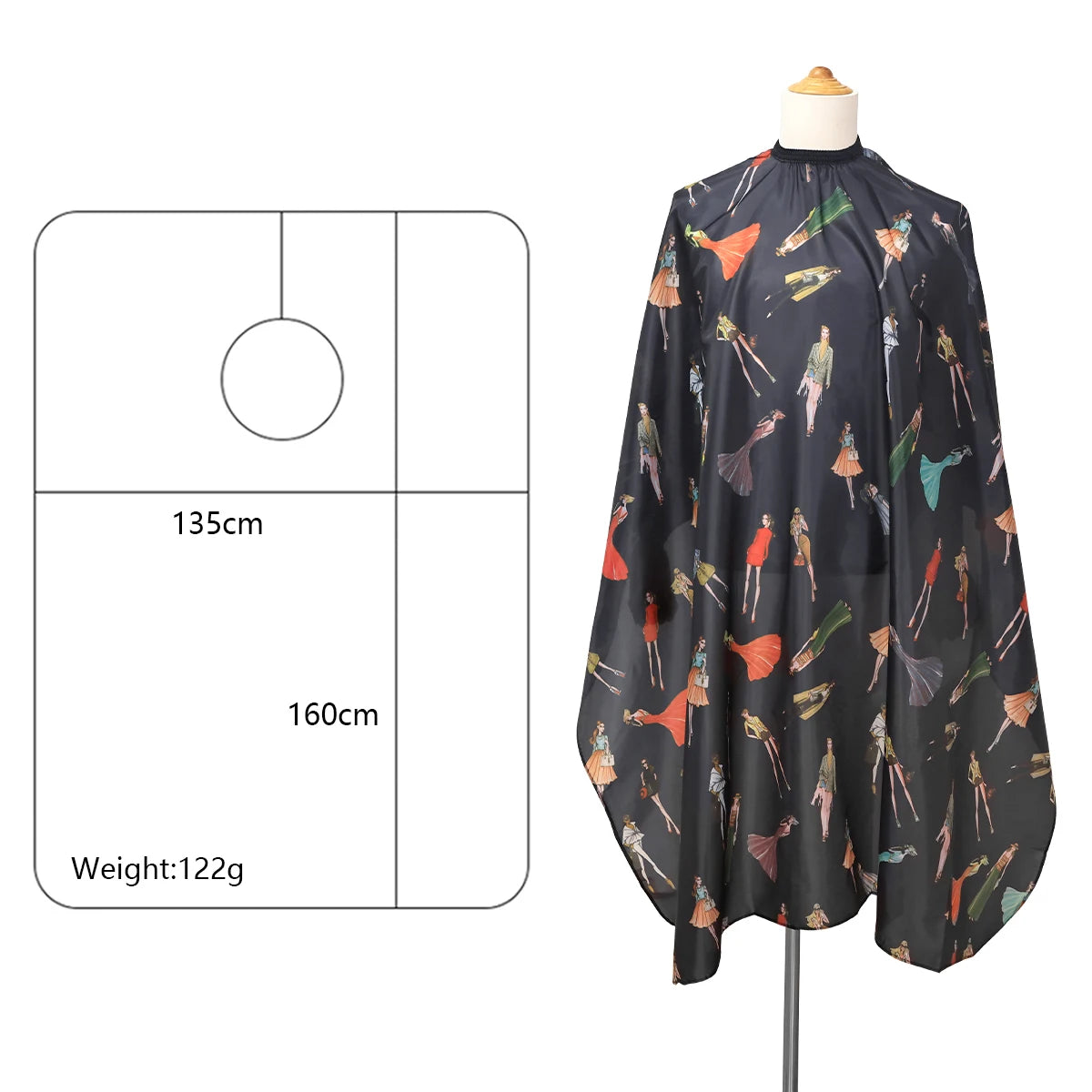 Barbershop Waterproof Adjustable Apron Cape Accessory