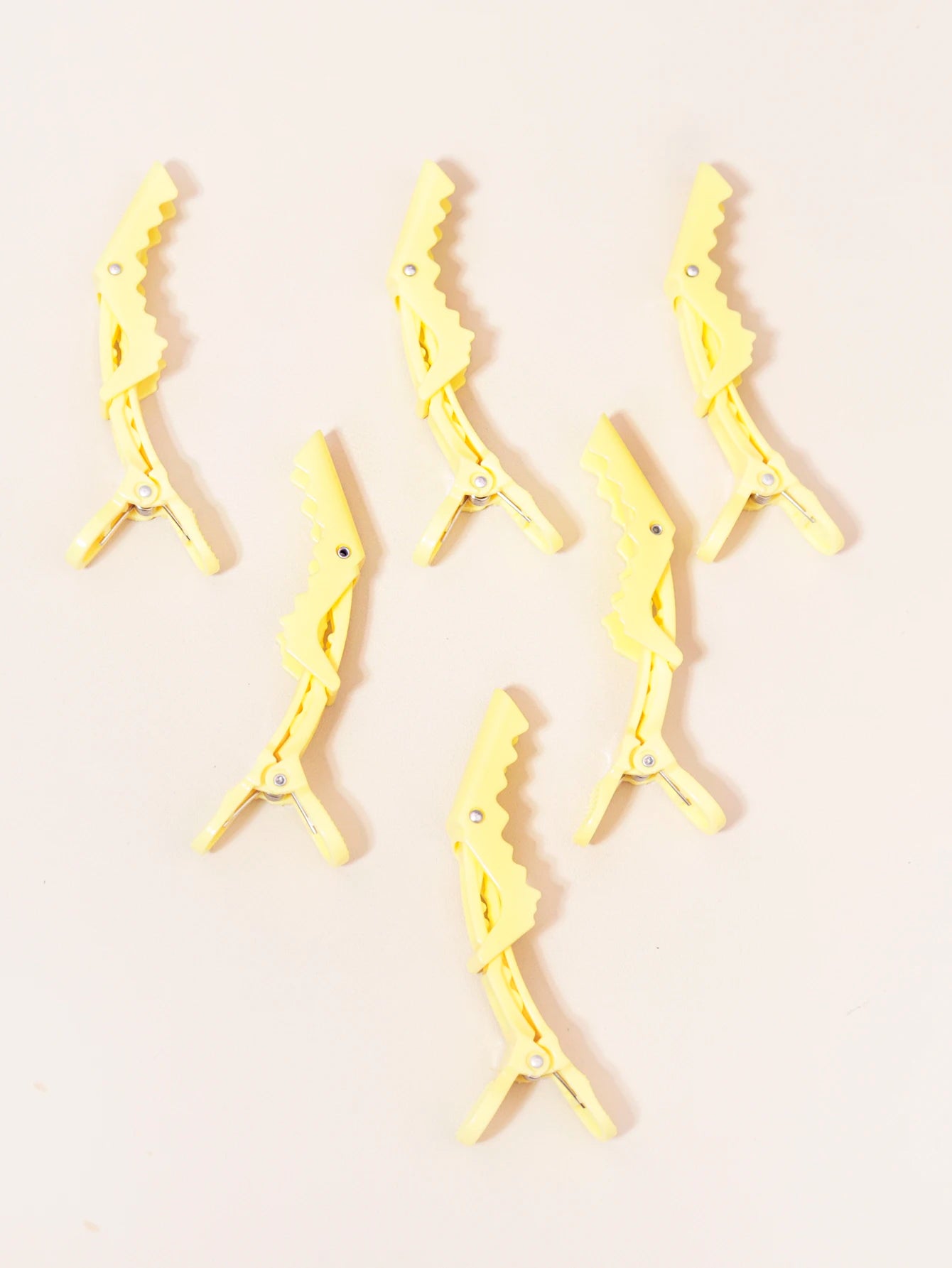 6PCS: Plastic Alligator Hairdressing Hairpins