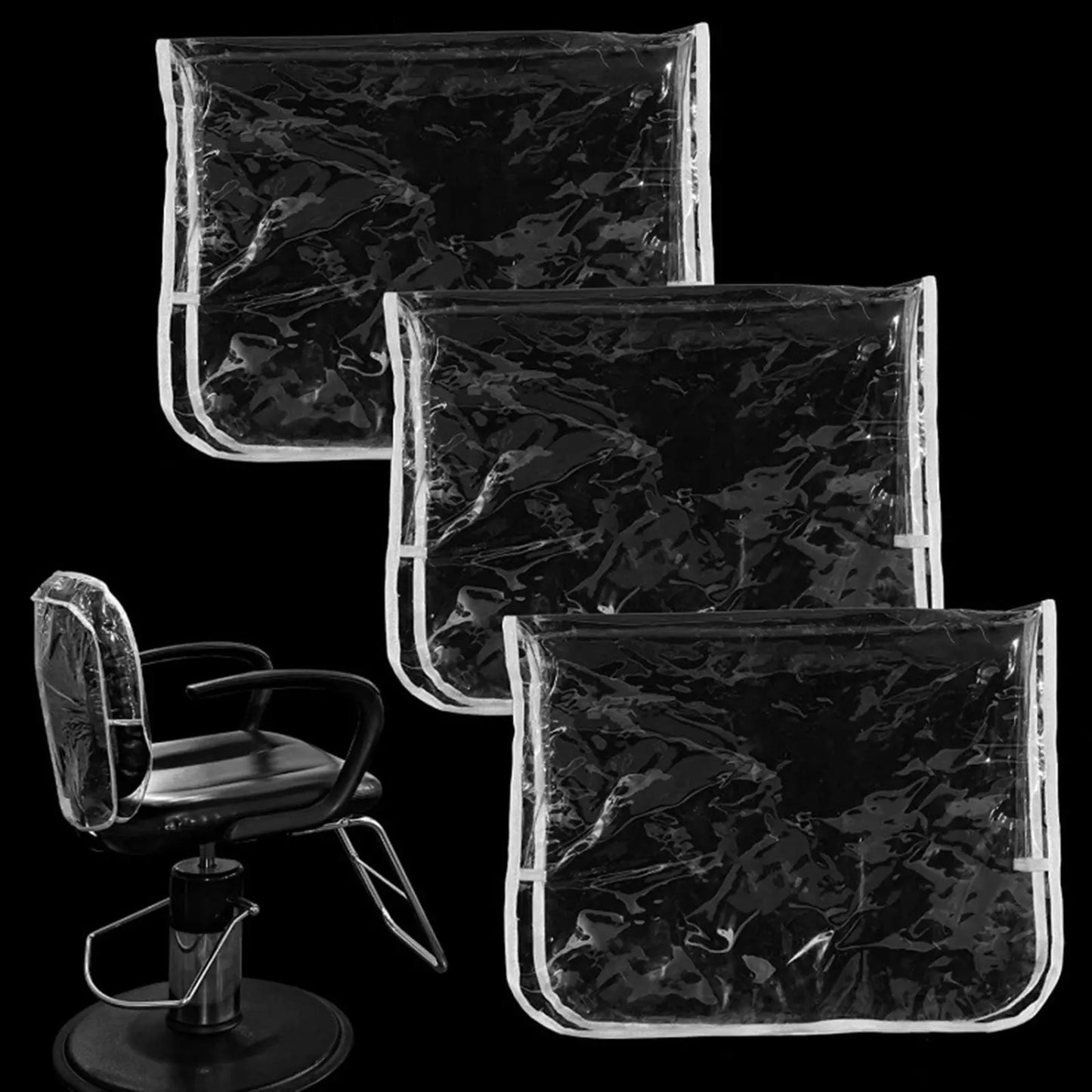 Barbershop Chair PVC Waterproof Transparent Backrest Cover