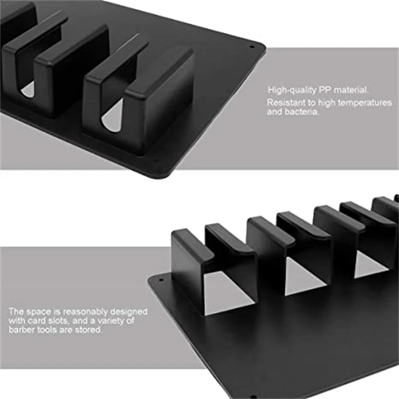 Professional Salon Hair Trimmer Wall-Mounted Storage Rack