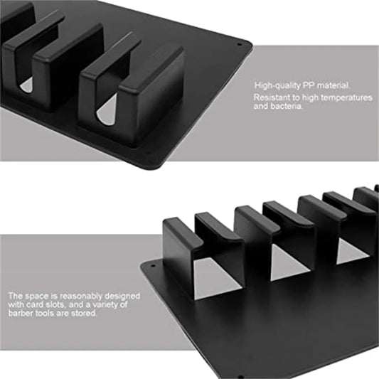 Professional Salon Hair Trimmer Wall-Mounted Storage Rack
