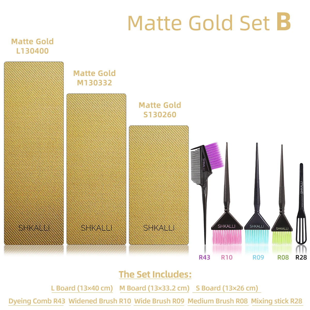 SHKALLI Carbon Fiber Balayage Board ,Brush and,Hair Dye Tool Kit