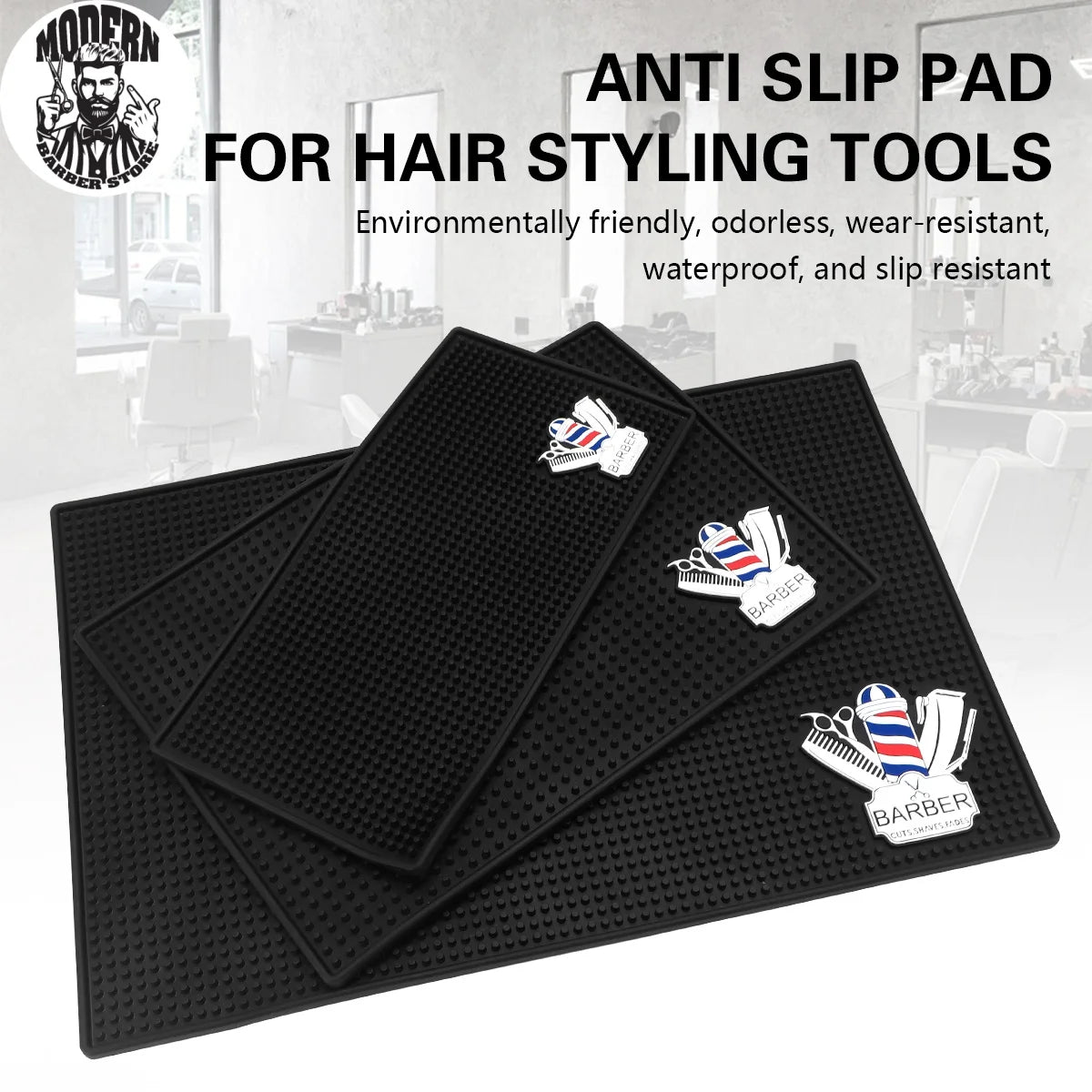 Barbershop Storage Pad Anti-Skid Silicone Mat