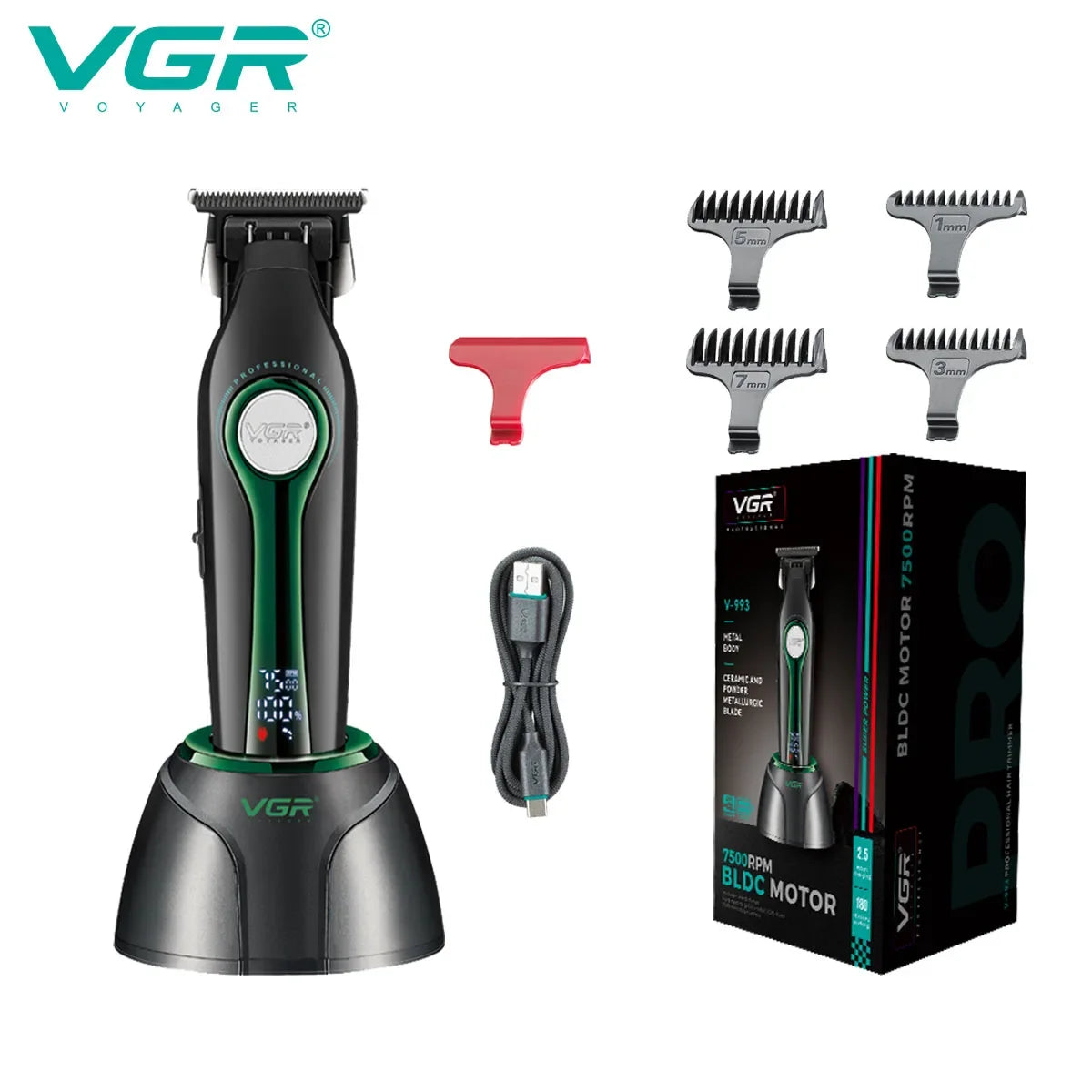 VGR Cordless Electric Hair Trimmer