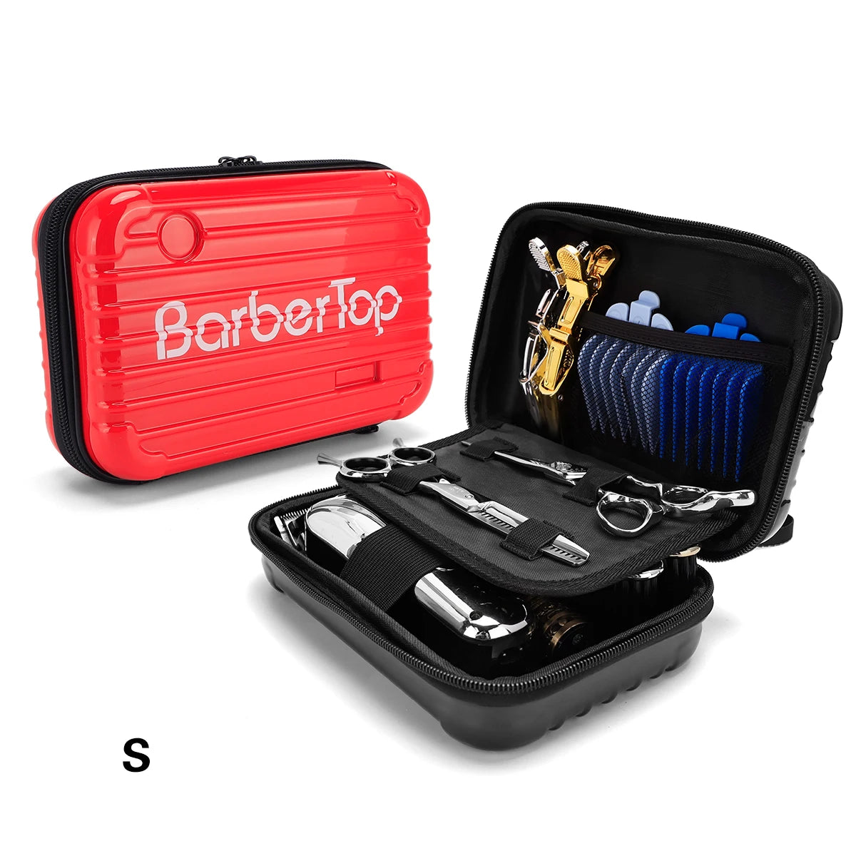 Portable Hair Scissors Case Bag Suitcase