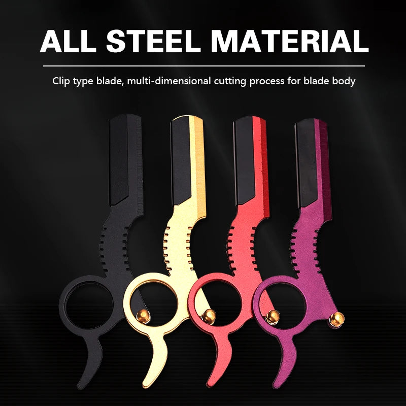 Barbershop Stainless Steel Classic Ring Shaving ,Edge Razor