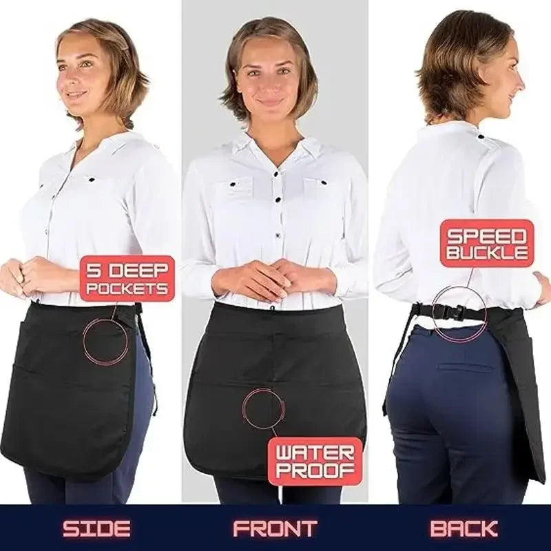 Beauty Salon Black Barista Apron Accessory