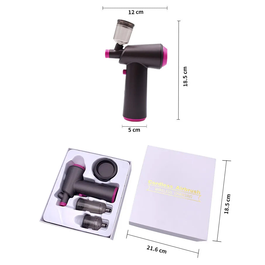 Rechargeable Cordless Compressor Auto Handheld Airbrush