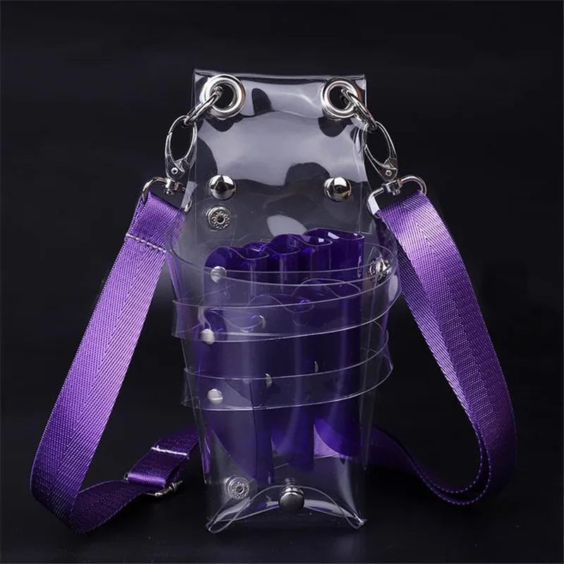 1PCS: 7 Pocket PVC Hair Accessory Barber Pouch