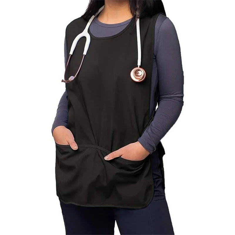Black polyester Barber client Apron cape
