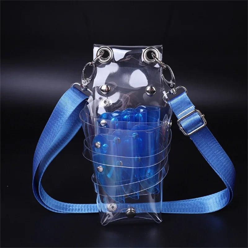 1PCS: 7 Pocket PVC Hair Accessory Barber Pouch