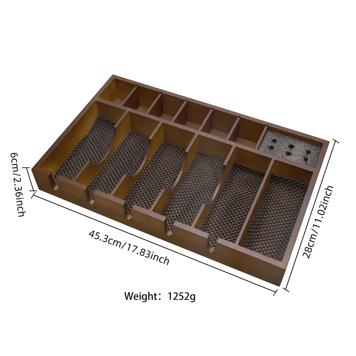 Barbershop Scissors Woodiness Organizer Box