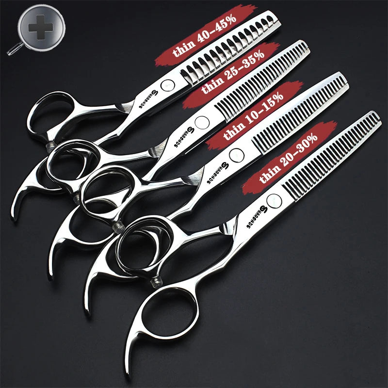 Stainless Steel 6/6.5/7 inch 440C Barber Shears Salon Scissors Set