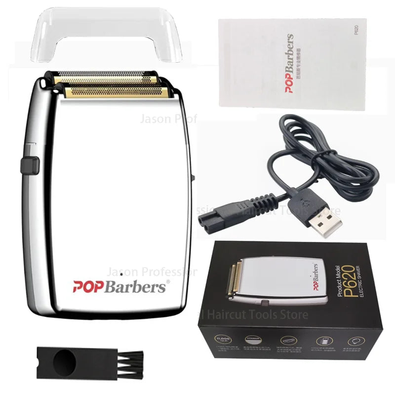11000 RPM P620 Electric Men's USB Double Foil Shaver Hair Clipper