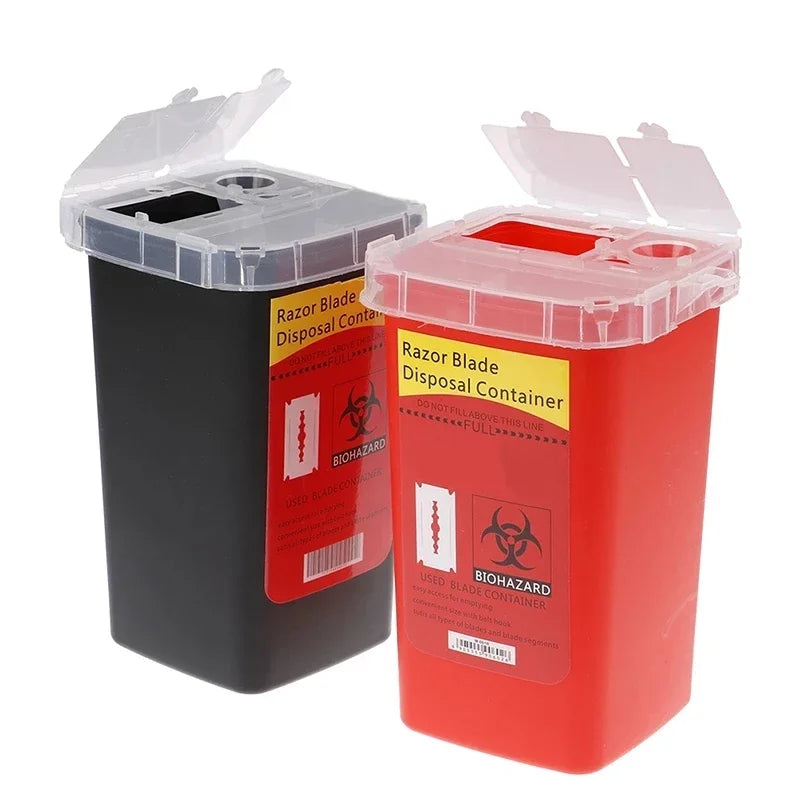 Razor Blade Disposal Case Mini Trash Storage Box