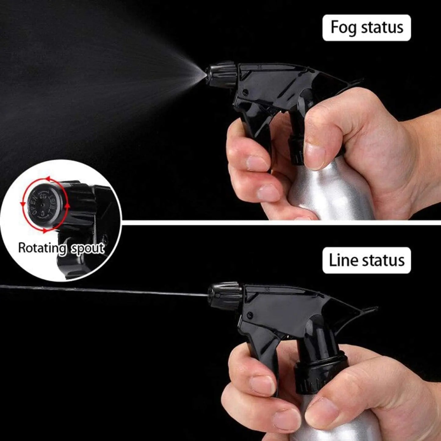 300ml/500ml High Pressure Adjustable Nozzle Spray Bottle