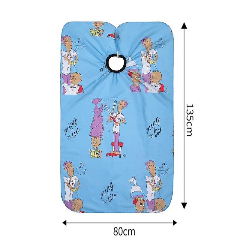 Children’s Waterproof Cartoon designed HairStyling Apron Cape