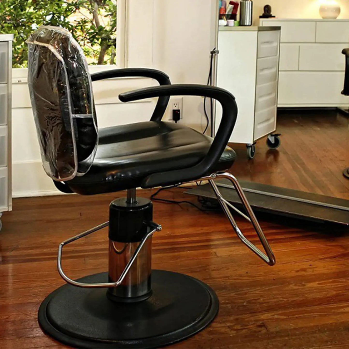 Barbershop Chair PVC Waterproof Transparent Backrest Cover