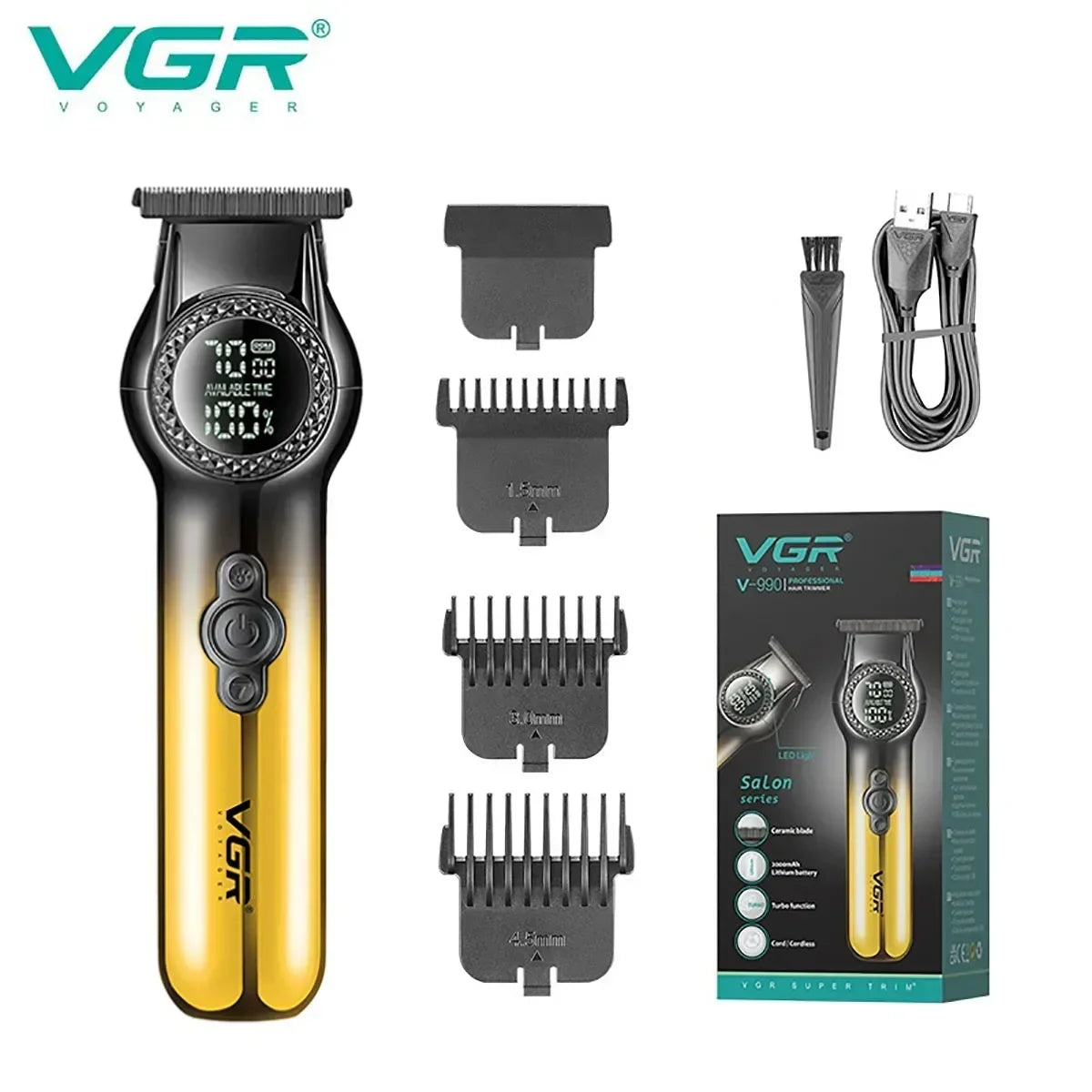 VGR Electric Cordless 8000 RPM Hair Trimmer