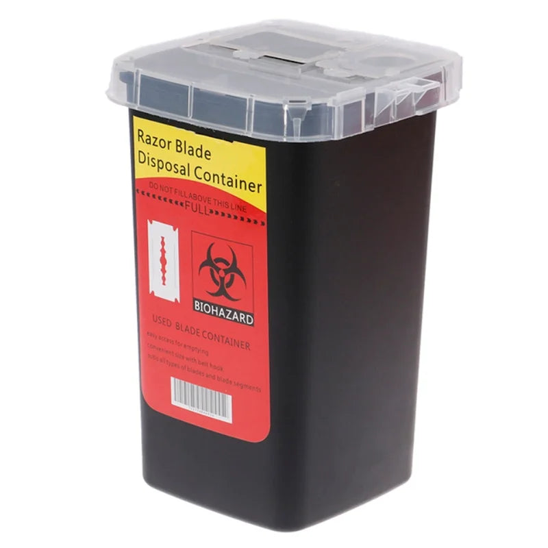 Razor Blade Disposal Case Mini Trash Storage Box