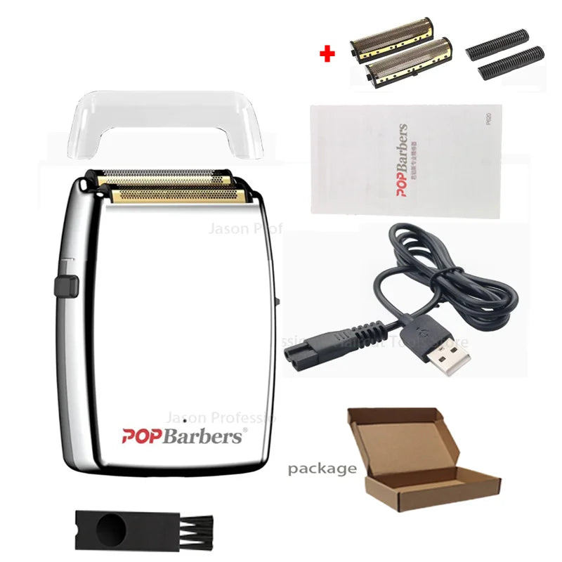 11000 RPM P620 Electric Men's USB Double Foil Shaver Hair Clipper