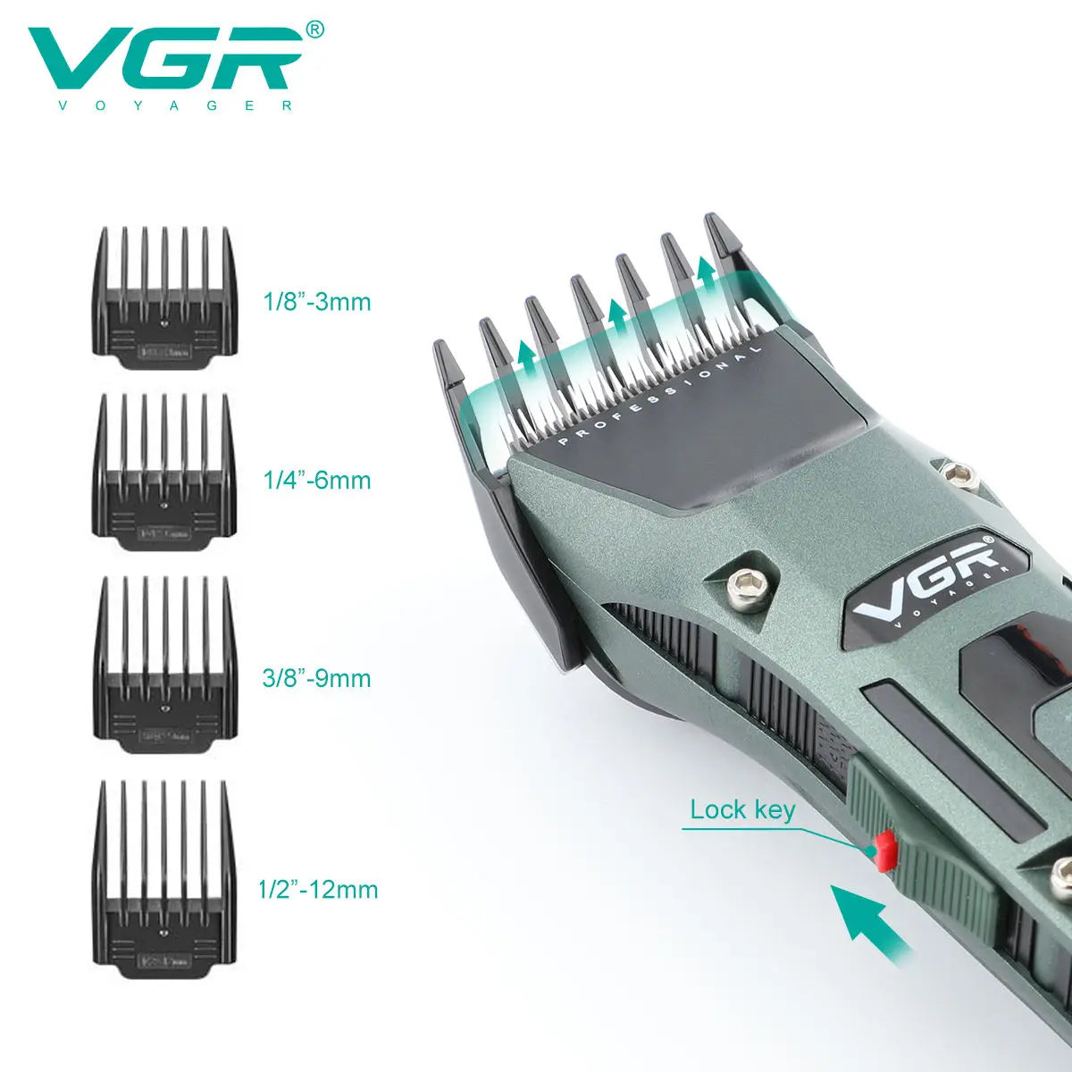 VGR V-696 Popular Salon Barber Cordless Electric Hair clipper’s