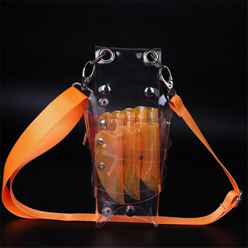 1PCS: 7 Pocket PVC Hair Accessory Barber Pouch