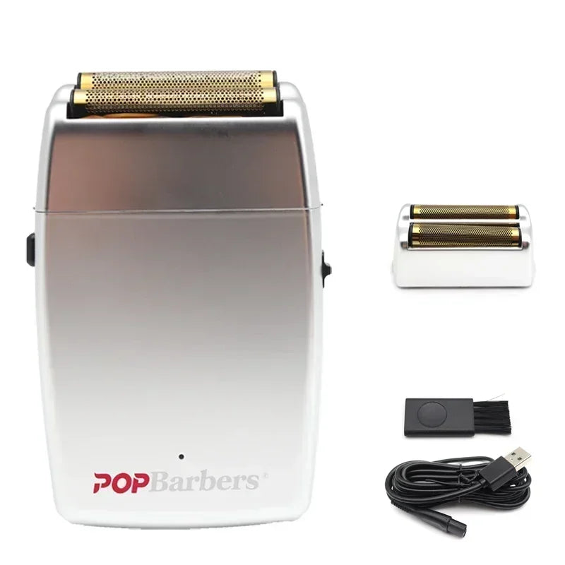 USB 11000 RPM P620 Electric Double Foil Shaver Men's Beard Trimmer