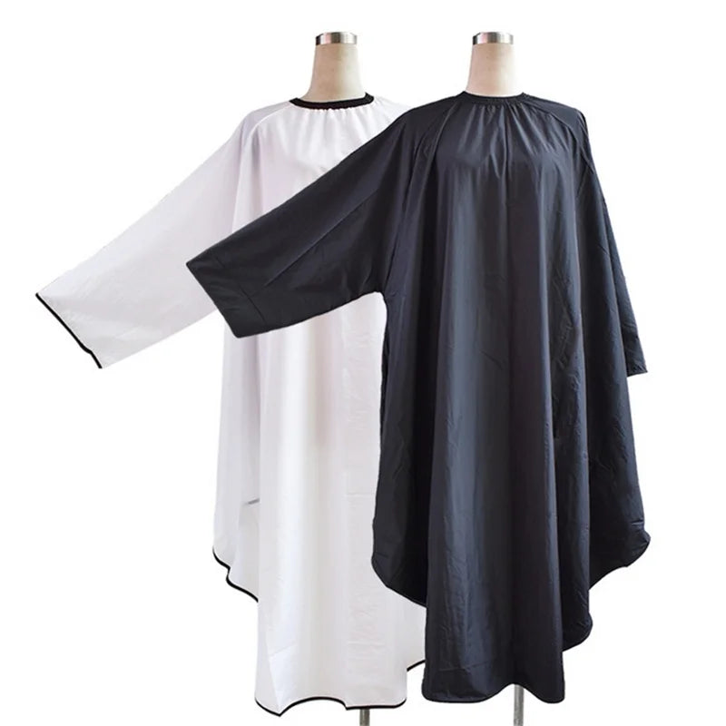 1PC: Black ,White Long Sleeve Waterproof Apron Cape