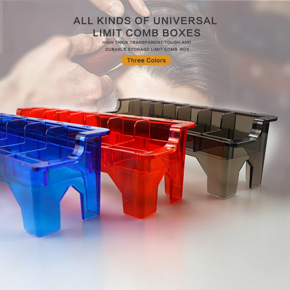8-10Pcs: Hair Clipper Guards Stand Case Holder