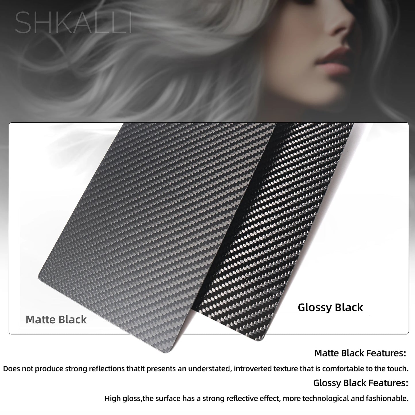 SHKALLI Carbon Fiber Balayage Board ,Brush and,Hair Dye Tool Kit