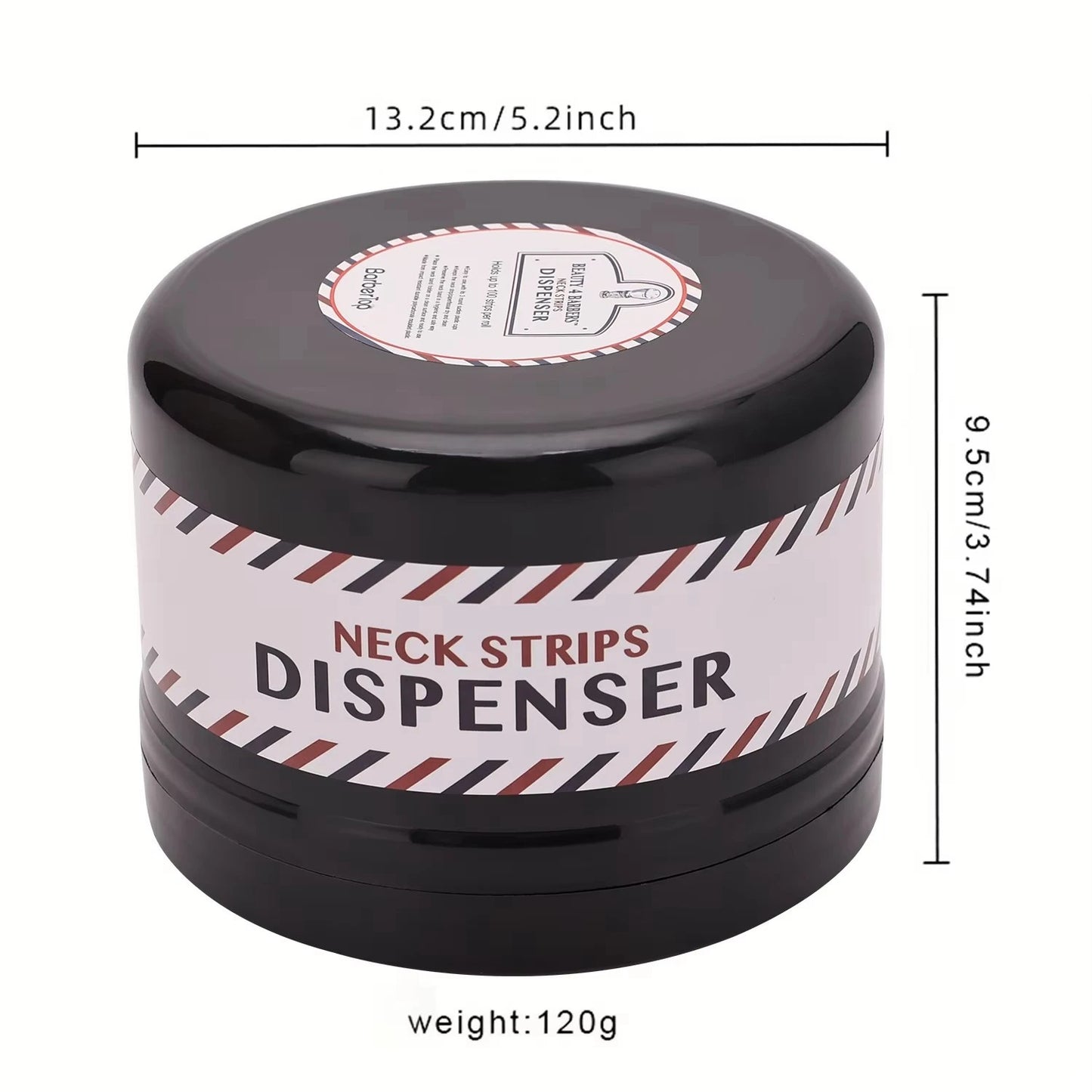 Black Disposable Neck Strip Roll , Collar Tape Storage Box
