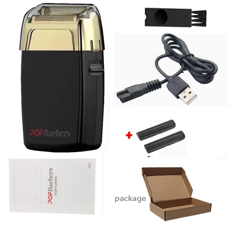 11000 RPM P620 Electric Men's USB Double Foil Shaver Hair Clipper