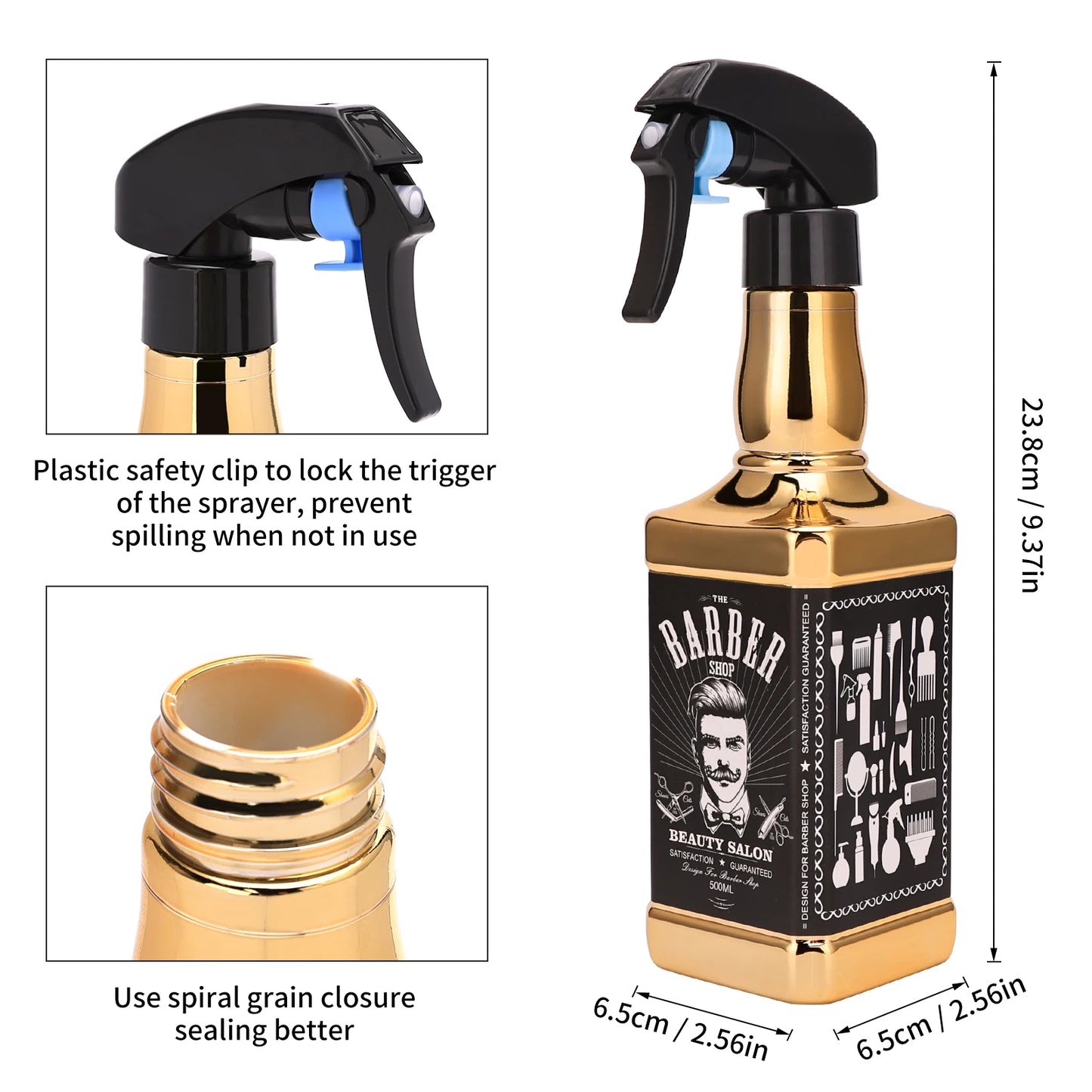 500ML Hair Spray Bottle Atomizer