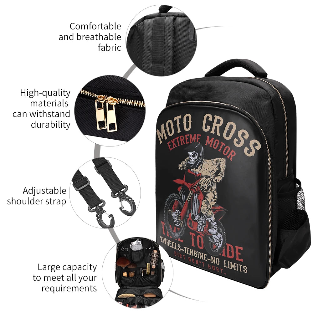 Portable High-capacity Waterproof Barber Hairstyling Storage Backpack