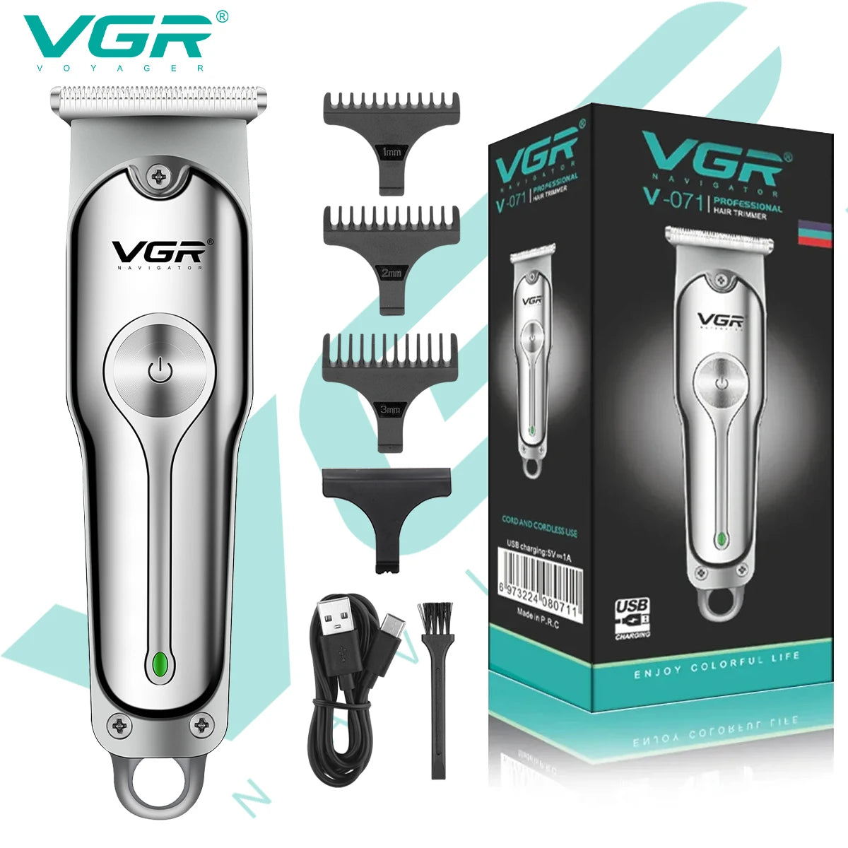 VGR071 T-blade Cordless Rechargeable Hair Clippers