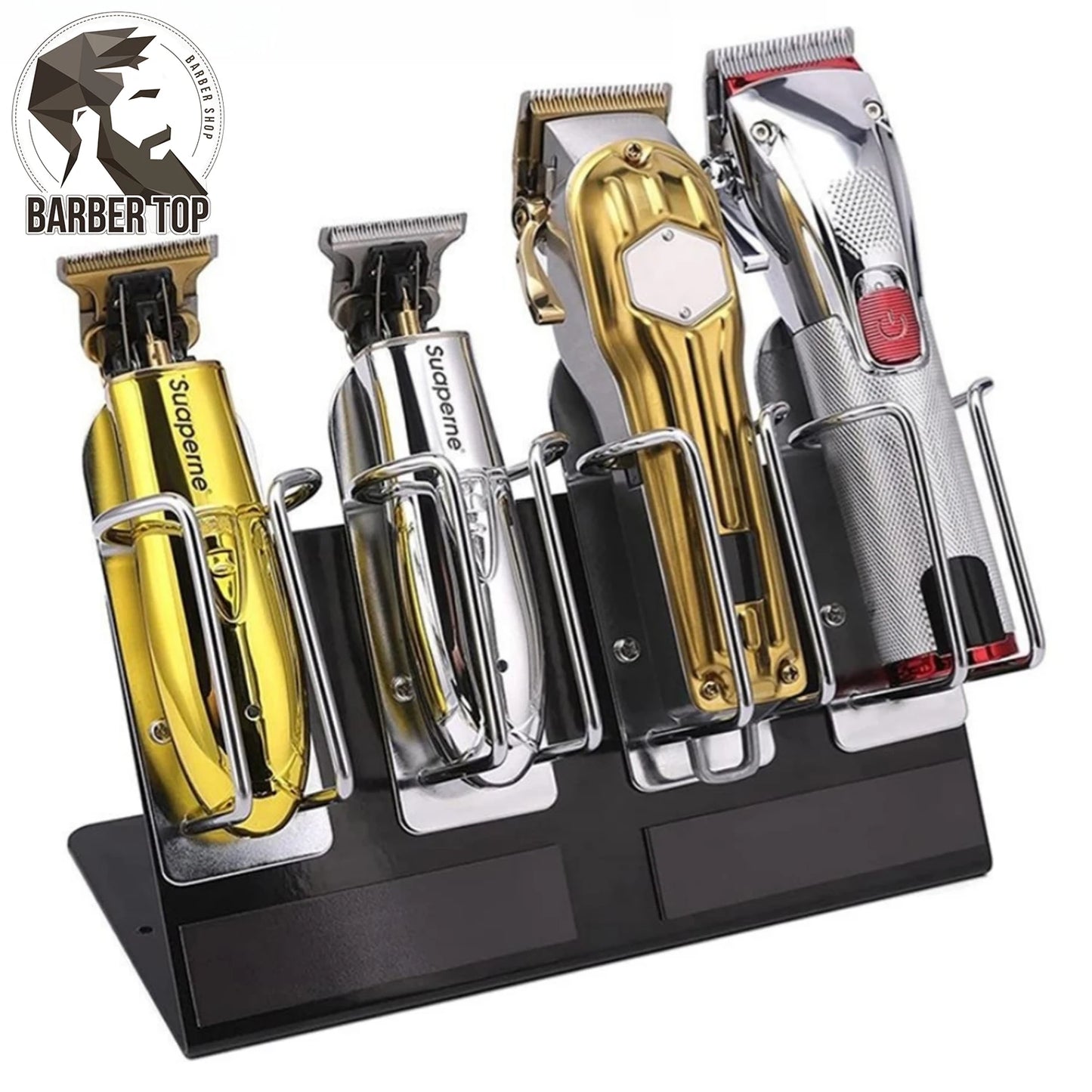 Barbershop Hair Clipper Station Display Rack Organizer