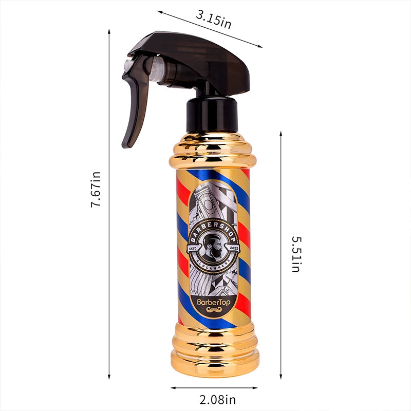 3PCS: High Pressure Spray Bottle, Beard Cleaning Brush, Hair Styling Comb kit