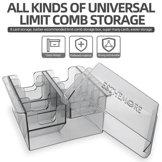 New Salon Hair Clipper Limit Comb Storage Box