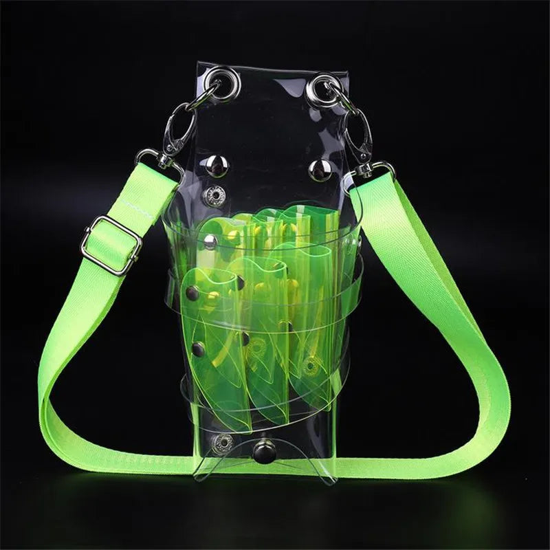 1PCS: 7 Pocket PVC Hair Accessory Barber Pouch