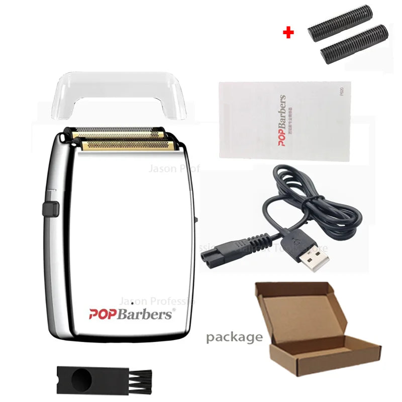 11000 RPM P620 Electric Men's USB Double Foil Shaver Hair Clipper
